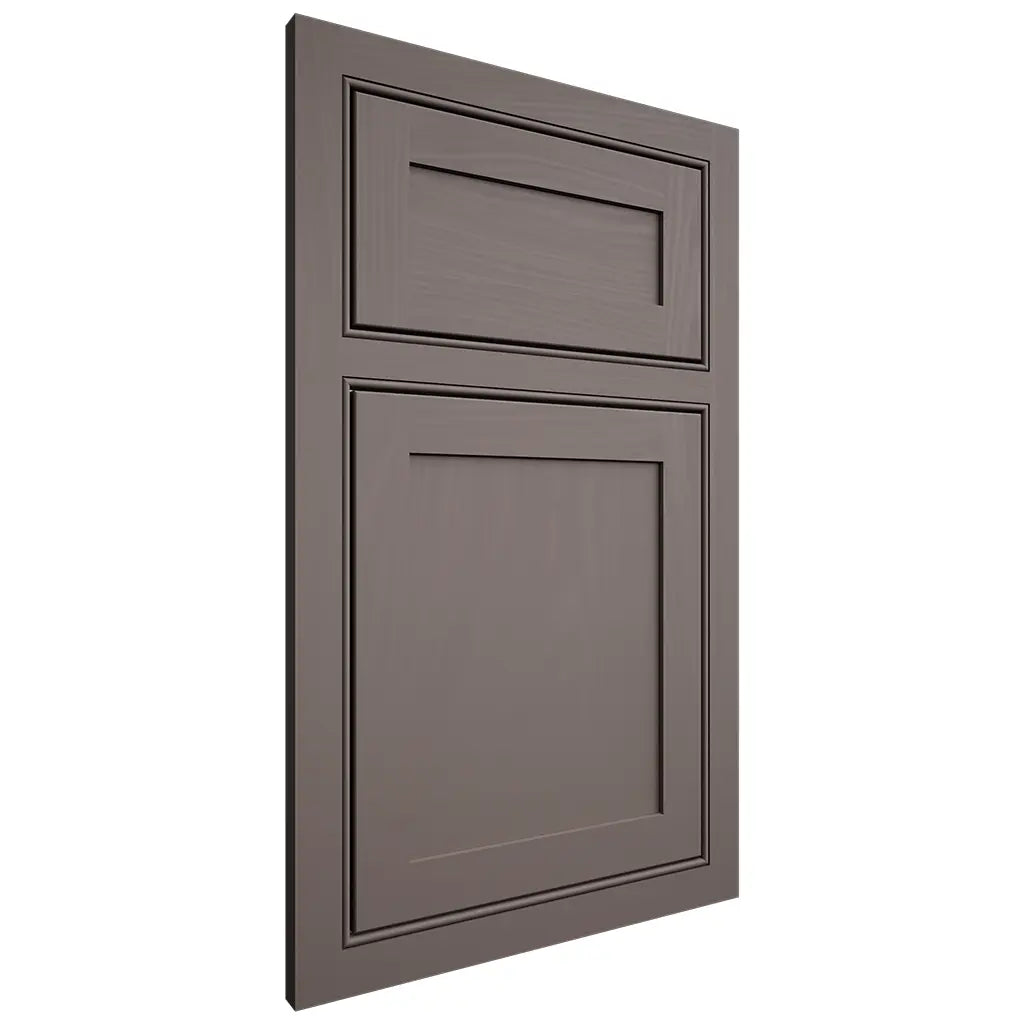 Shiloh Cabinetry Beaded Inset Malibu Poplar Plain Cut Heatherstone Door