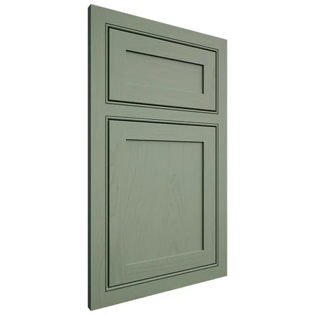 Shiloh Cabinetry Beaded Inset Malibu Poplar Plain Cut Moss Door