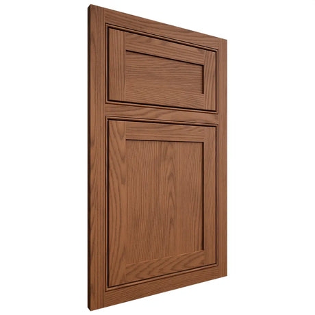Shiloh Cabinetry Beaded Inset Malibu Red Oak Plain Cut Braun Door