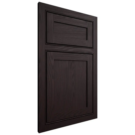 Shiloh Cabinetry Beaded Inset Malibu Red Oak Plain Cut Espresso Door