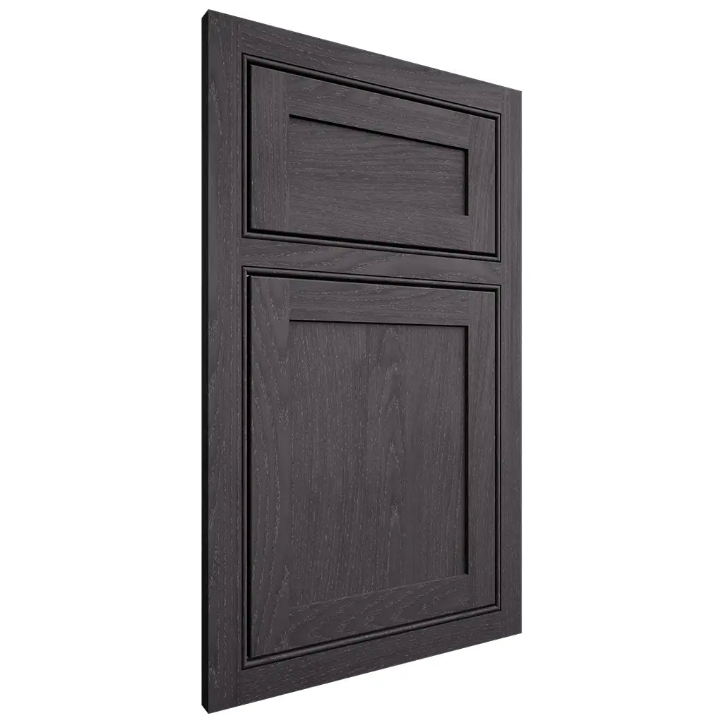 Shiloh Cabinetry Beaded Inset Malibu Red Oak Plain Cut Harbor Door