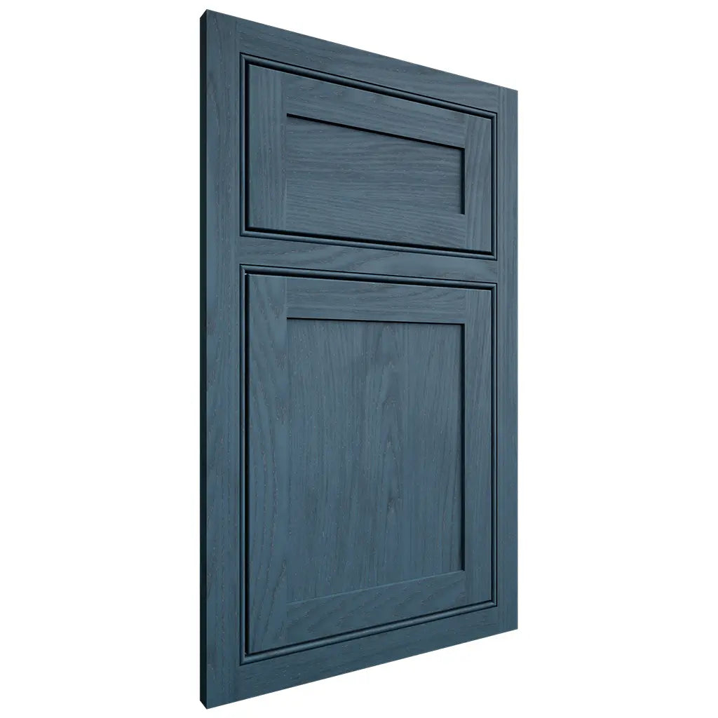 Shiloh Cabinetry Beaded Inset Malibu Red Oak Plain Cut Hudson Door