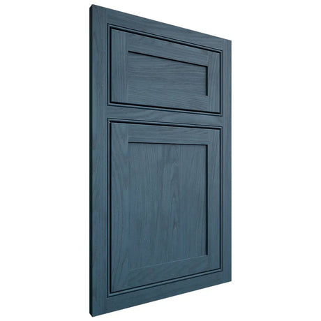 Shiloh Cabinetry Beaded Inset Malibu Red Oak Plain Cut Hudson Door