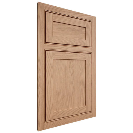 Shiloh Cabinetry Beaded Inset Malibu Red Oak Plain Cut Natural Door