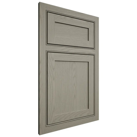 Shiloh Cabinetry Beaded Inset Malibu Red Oak Plain Cut Thyme Door