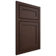 Shiloh Cabinetry Beaded Inset Malibu Walnut Plain Cut Bison Door