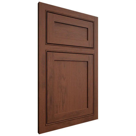 Shiloh Cabinetry Beaded Inset Malibu Walnut Plain Cut Rye Door