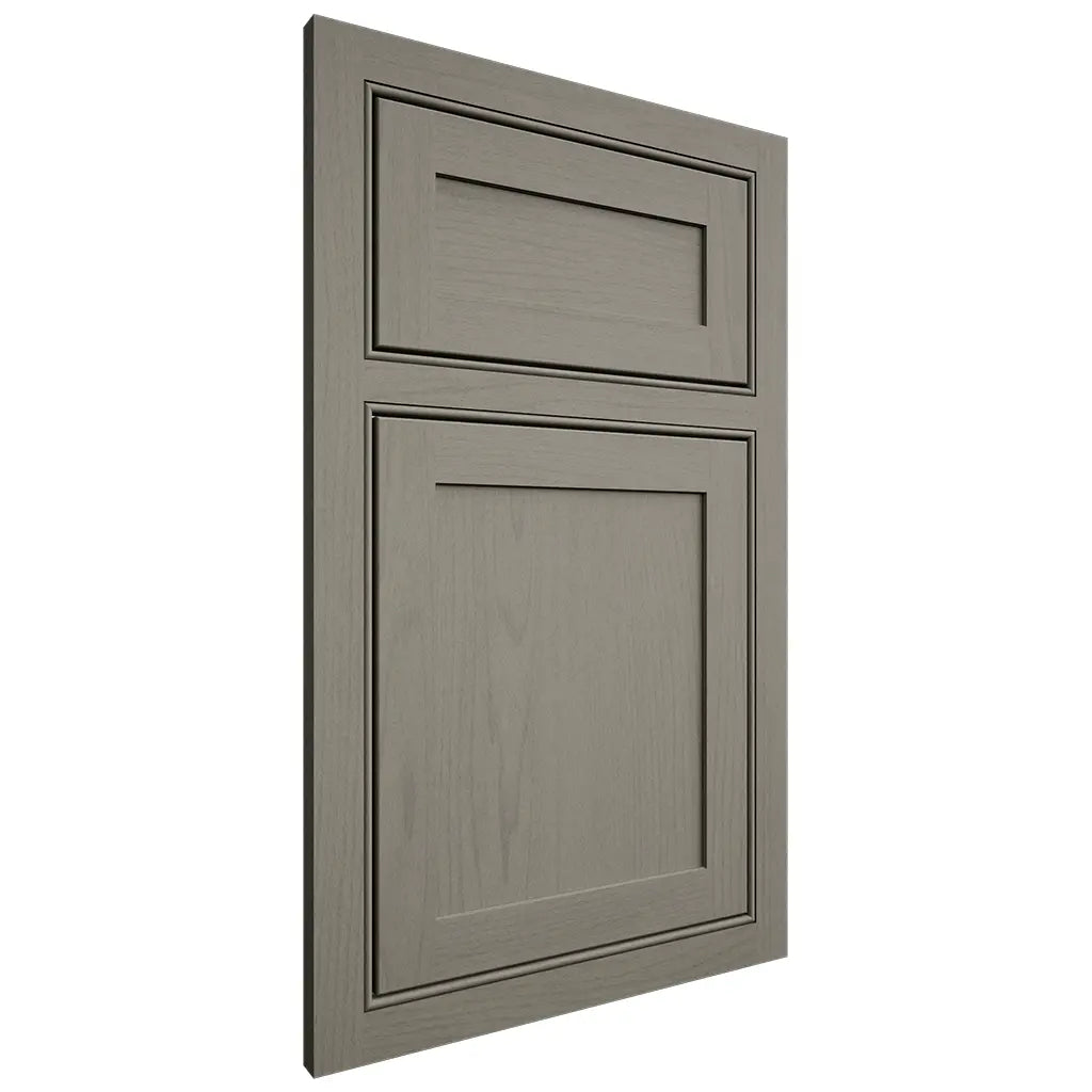 Shiloh Cabinetry Beaded Inset Malibu Walnut Plain Cut Thyme Door