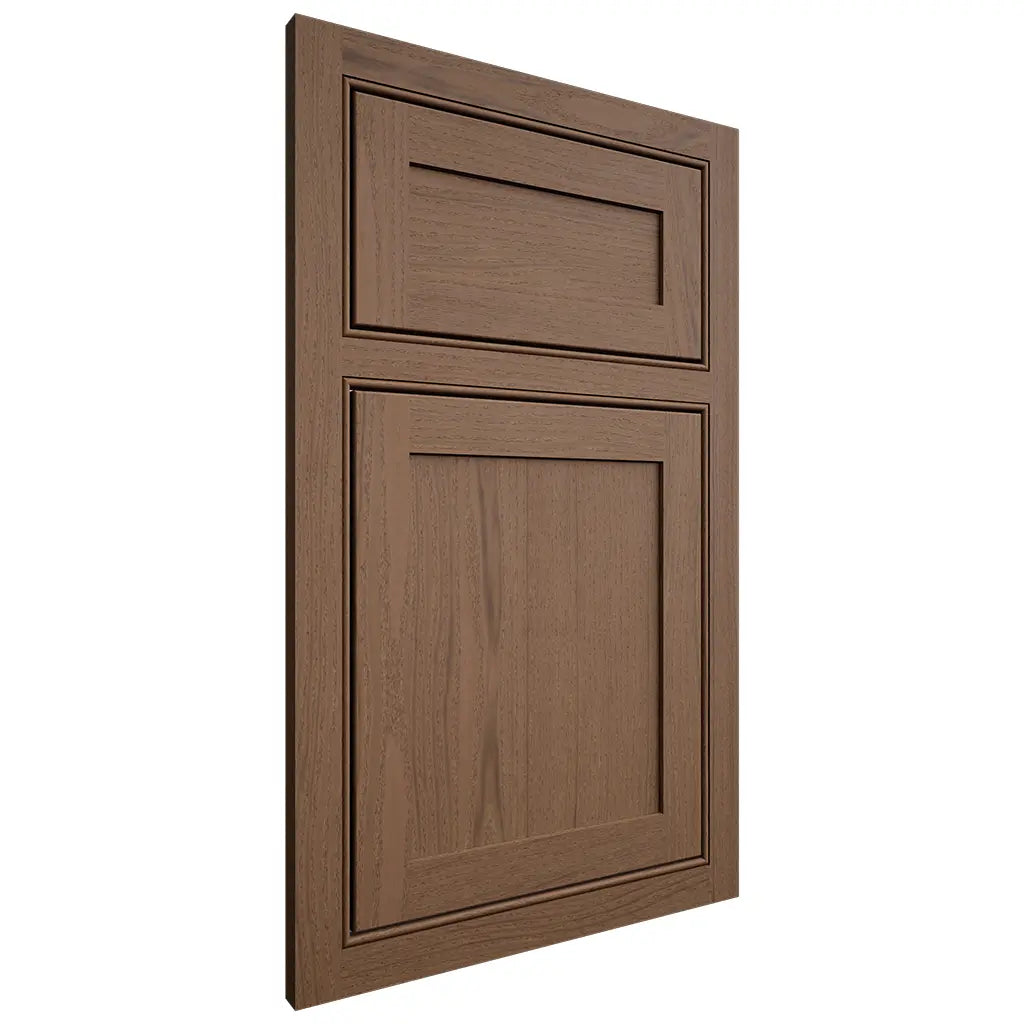 Shiloh Cabinetry Beaded Inset Malibu White Oak Plain Cut Autumn Door