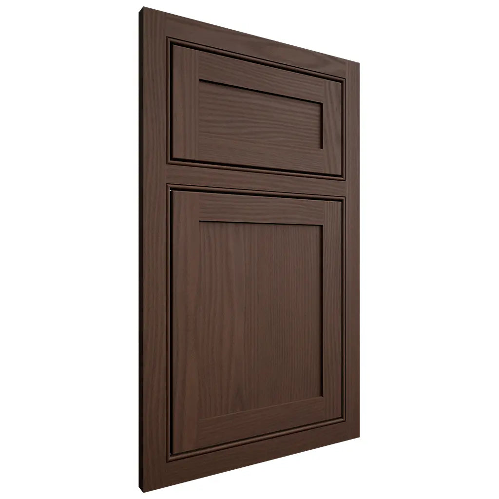 Shiloh Cabinetry Beaded Inset Malibu White Oak Plain Cut Braun Door
