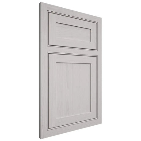 Shiloh Cabinetry Beaded Inset Malibu White Oak Plain Cut Cotton Door