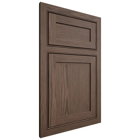 Shiloh Cabinetry Beaded Inset Malibu White Oak Plain Cut Mineral Door