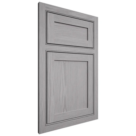 Shiloh Cabinetry Beaded Inset Malibu White Oak Plain Cut Stratus Door