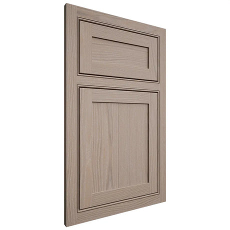 Shiloh Cabinetry Beaded Inset Malibu White Oak Plain Cut Whitewash Door