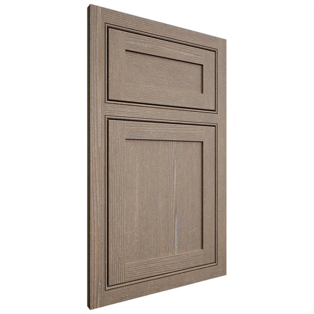 Shiloh Cabinetry Beaded Inset Malibu White Oak Quarter Sawn Almond Door