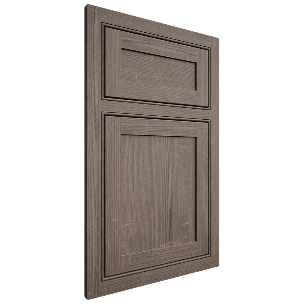 Shiloh Cabinetry Beaded Inset Malibu White Oak Quarter Sawn Clay Door