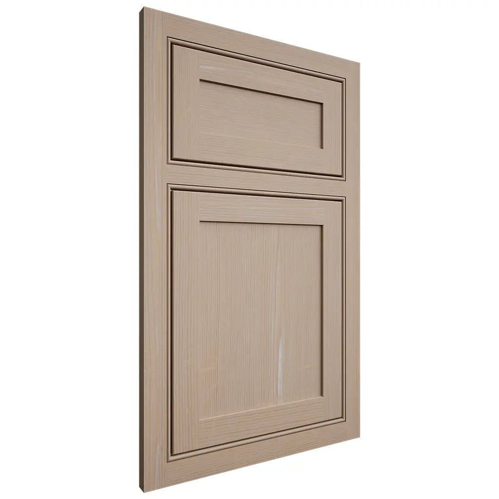 Shiloh Cabinetry Beaded Inset Malibu White Oak Quarter Sawn Straw Door