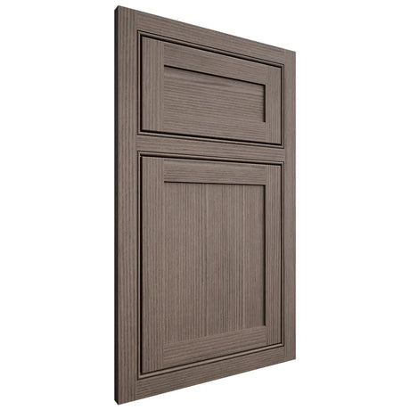 Shiloh Cabinetry Beaded Inset Malibu White Oak Rift Cut Clay Door