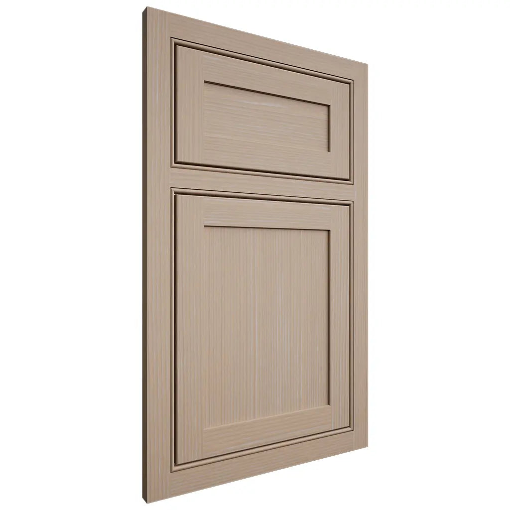 Shiloh Cabinetry Beaded Inset Malibu White Oak Rift Cut Straw Door