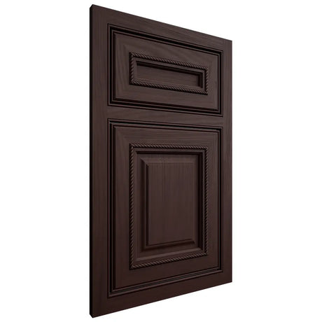 Shiloh Cabinetry Beaded Inset Manchester Alder Plain Cut Bistre Door