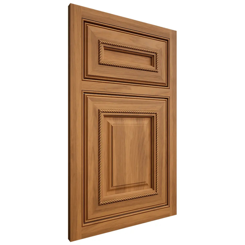 Shiloh Cabinetry Beaded Inset Manchester Hickory Plain Cut Medium Door