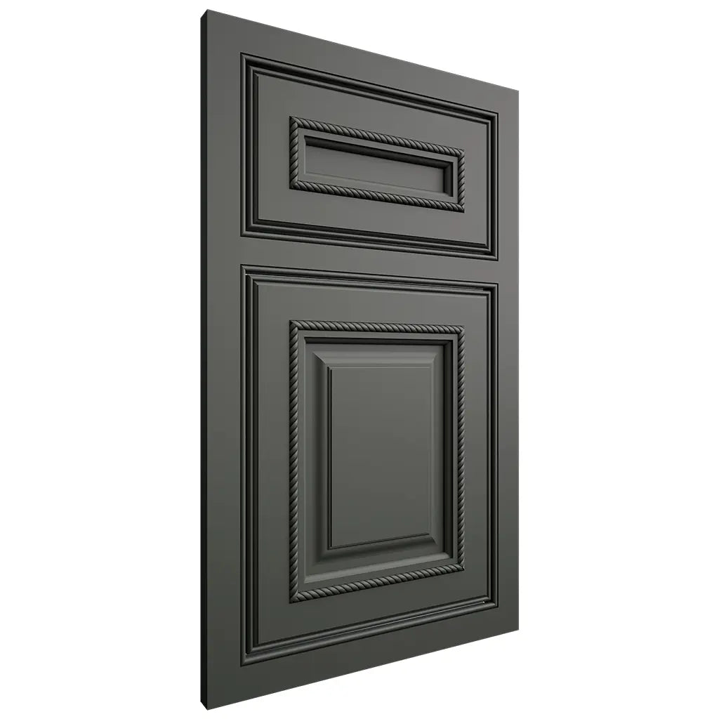 Shiloh Cabinetry Beaded Inset Manchester Paintable Pewter Green Door
