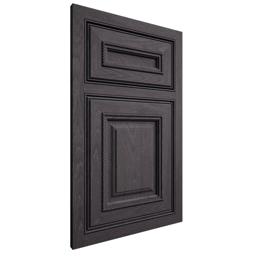 Shiloh Cabinetry Beaded Inset Manchester Red Oak Plain Cut Harbor Door