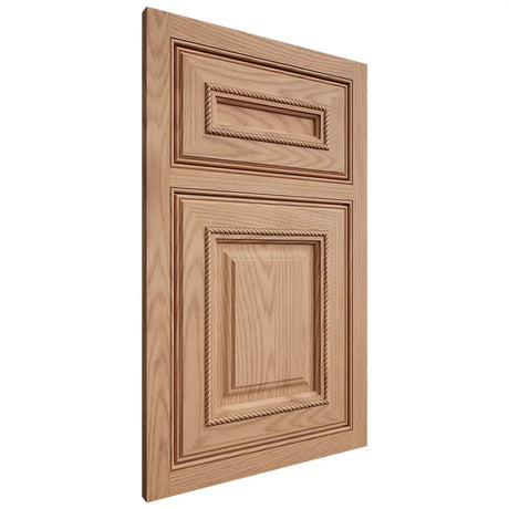 Shiloh Cabinetry Beaded Inset Manchester Red Oak Plain Cut Natural Door