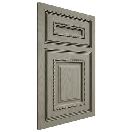 Shiloh Cabinetry Beaded Inset Manchester Red Oak Plain Cut Thyme Door