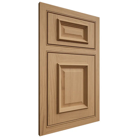 Shiloh Cabinetry Beaded Inset Montgomery Alder Plain Cut Natural Door