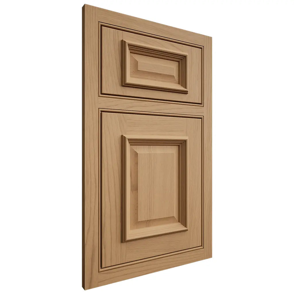 Shiloh Cabinetry Beaded Inset Montgomery Alder Plain Cut Natural Door