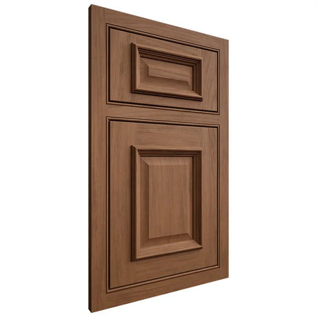 Shiloh Cabinetry Beaded Inset Montgomery Alder Plain Cut Walnut Door