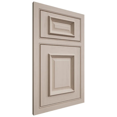 Shiloh Cabinetry Beaded Inset Montgomery Alder Plain Cut White Sands Door