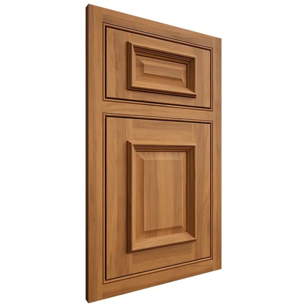 Shiloh Cabinetry Beaded Inset Montgomery Hickory Plain Cut Medium Door