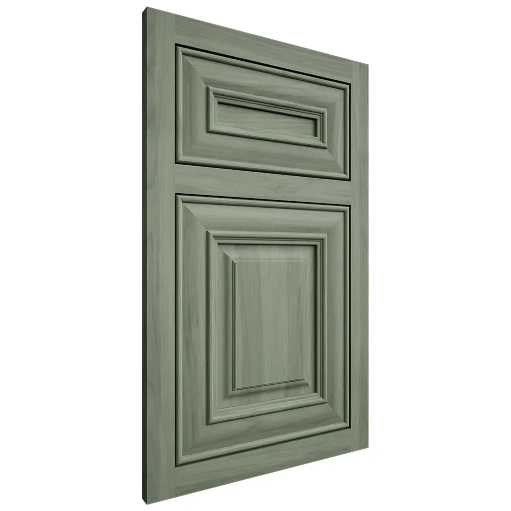Shiloh Cabinetry Beaded Inset Montgomery Hickory Plain Cut Moss Door