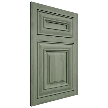 Shiloh Cabinetry Beaded Inset Montgomery Hickory Plain Cut Moss Door