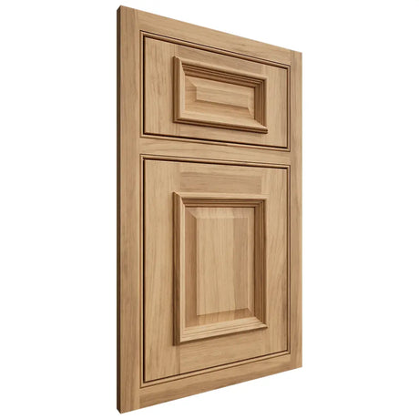 Shiloh Cabinetry Beaded Inset Montgomery Hickory Plain Cut Natural Door