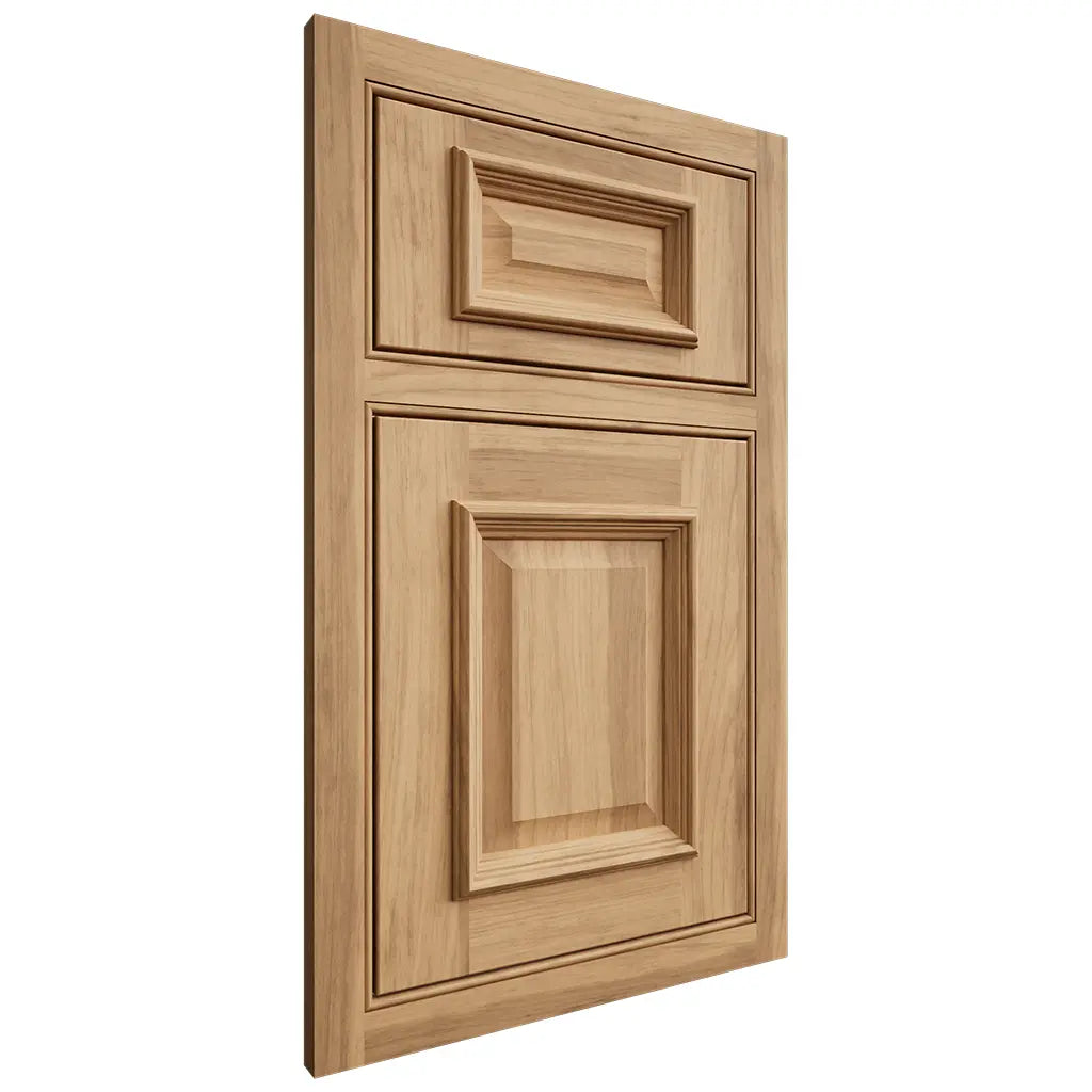 Shiloh Cabinetry Beaded Inset Montgomery Hickory Plain Cut Natural Door