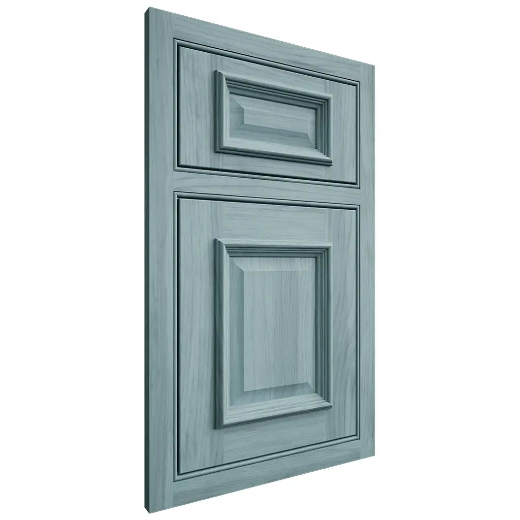 Shiloh Cabinetry Beaded Inset Montgomery Hickory Plain Cut Sky Door