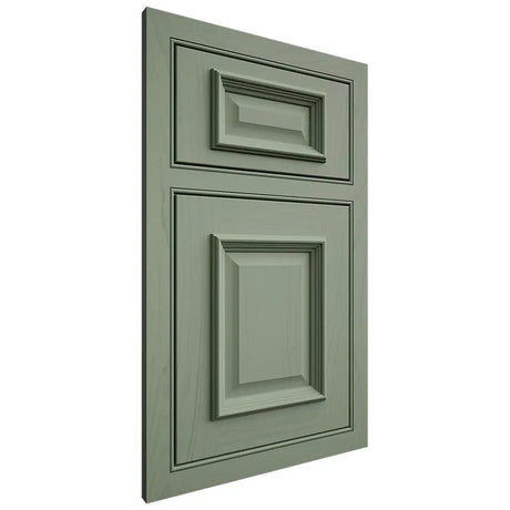 Shiloh Cabinetry Beaded Inset Montgomery Poplar Plain Cut Moss Door