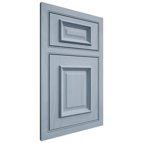 Shiloh Cabinetry Beaded Inset Montgomery Poplar Plain Cut Sky Door
