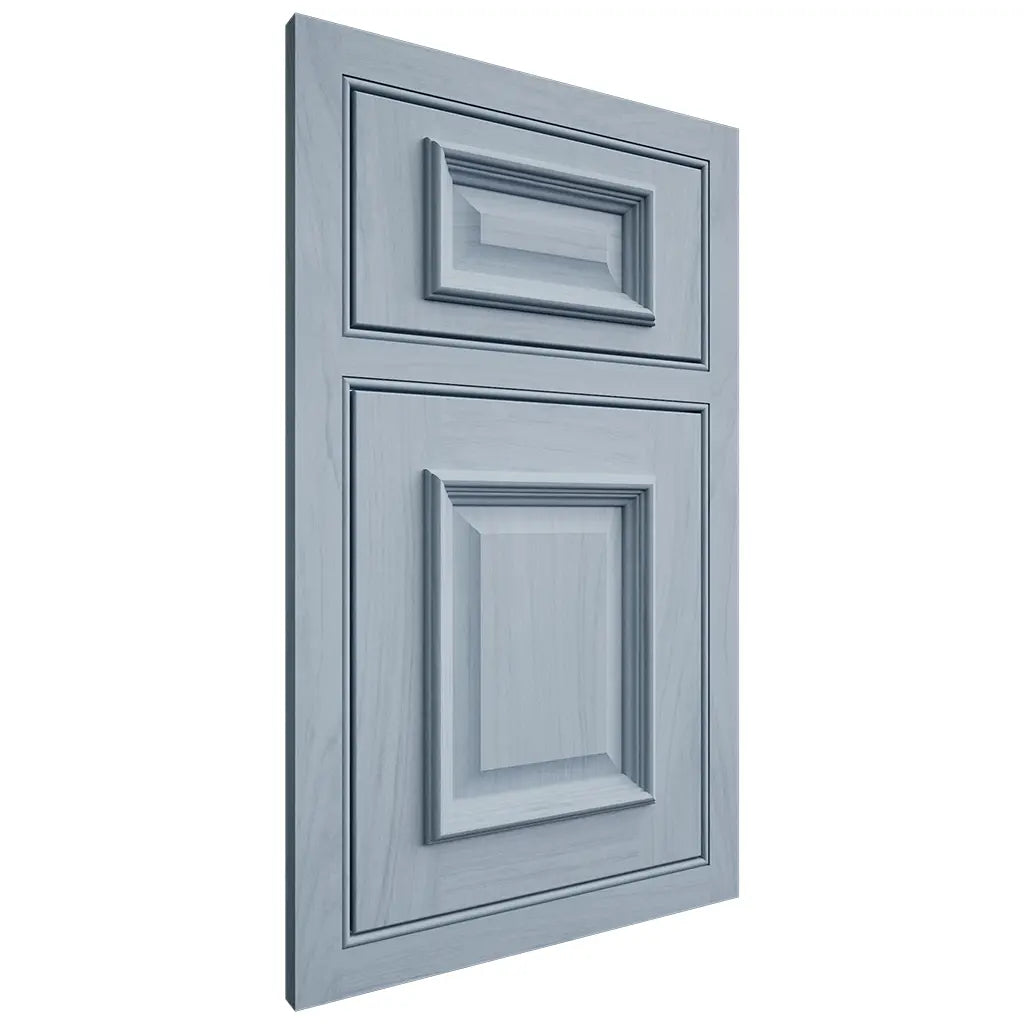 Shiloh Cabinetry Beaded Inset Montgomery Poplar Plain Cut Sky Door