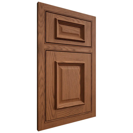 Shiloh Cabinetry Beaded Inset Montgomery Red Oak Plain Cut Braun Door