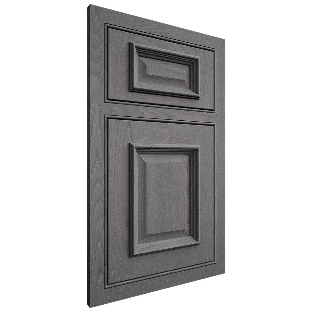 Shiloh Cabinetry Beaded Inset Montgomery Red Oak Plain Cut Cadet Door