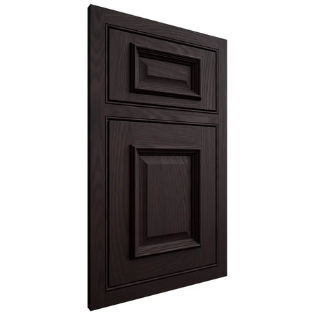 Shiloh Cabinetry Beaded Inset Montgomery Red Oak Plain Cut Espresso Door