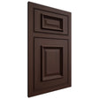 Shiloh Cabinetry Beaded Inset Montgomery Walnut Plain Cut Bison Door