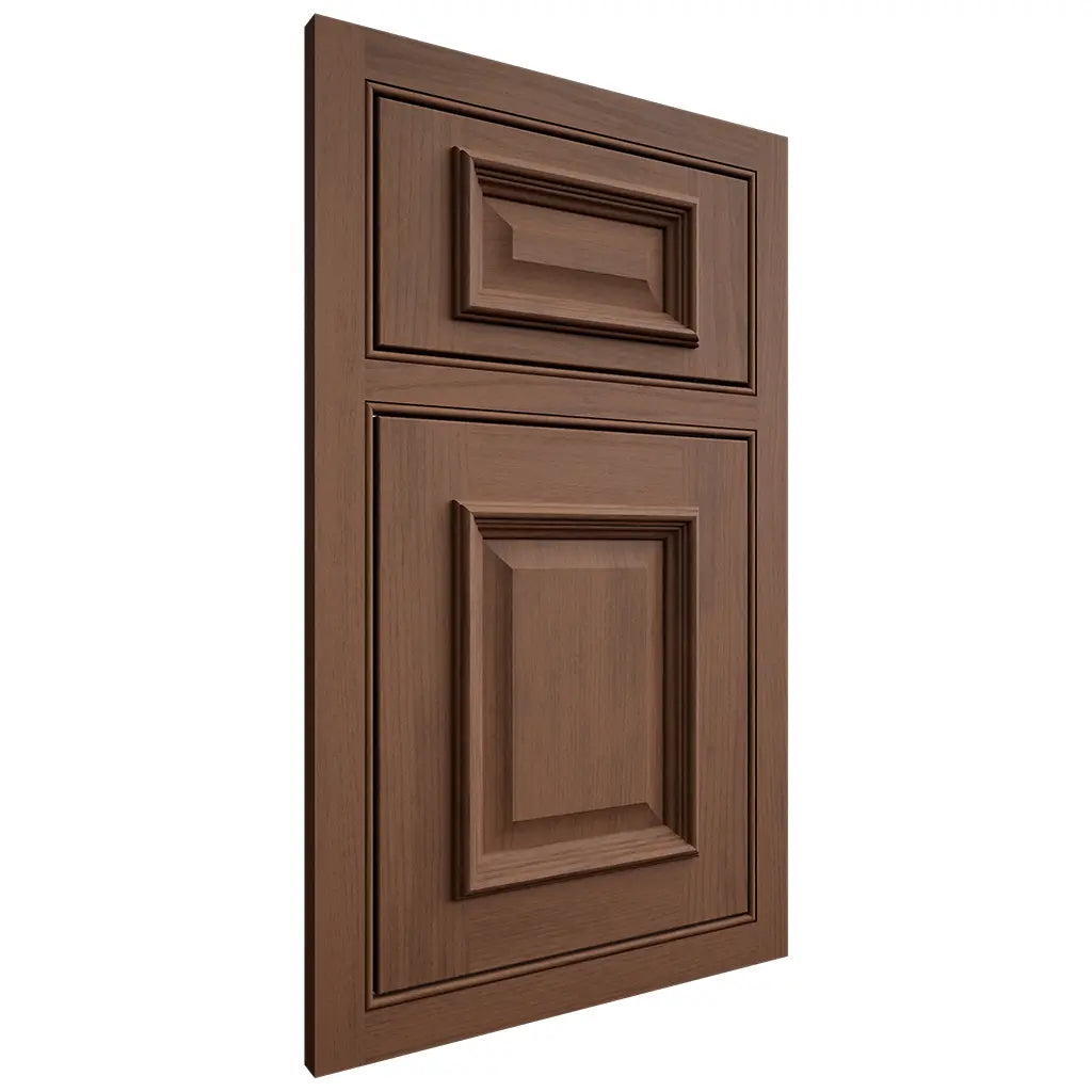 Shiloh Cabinetry Beaded Inset Montgomery Walnut Plain Cut Natural Door
