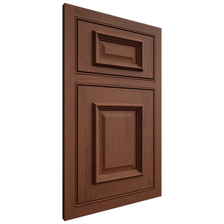 Shiloh Cabinetry Beaded Inset Montgomery Walnut Plain Cut Rye Door