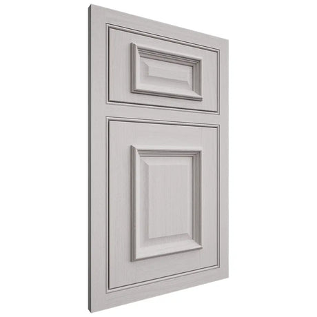 Shiloh Cabinetry Beaded Inset Montgomery White Oak Plain Cut Cotton Door