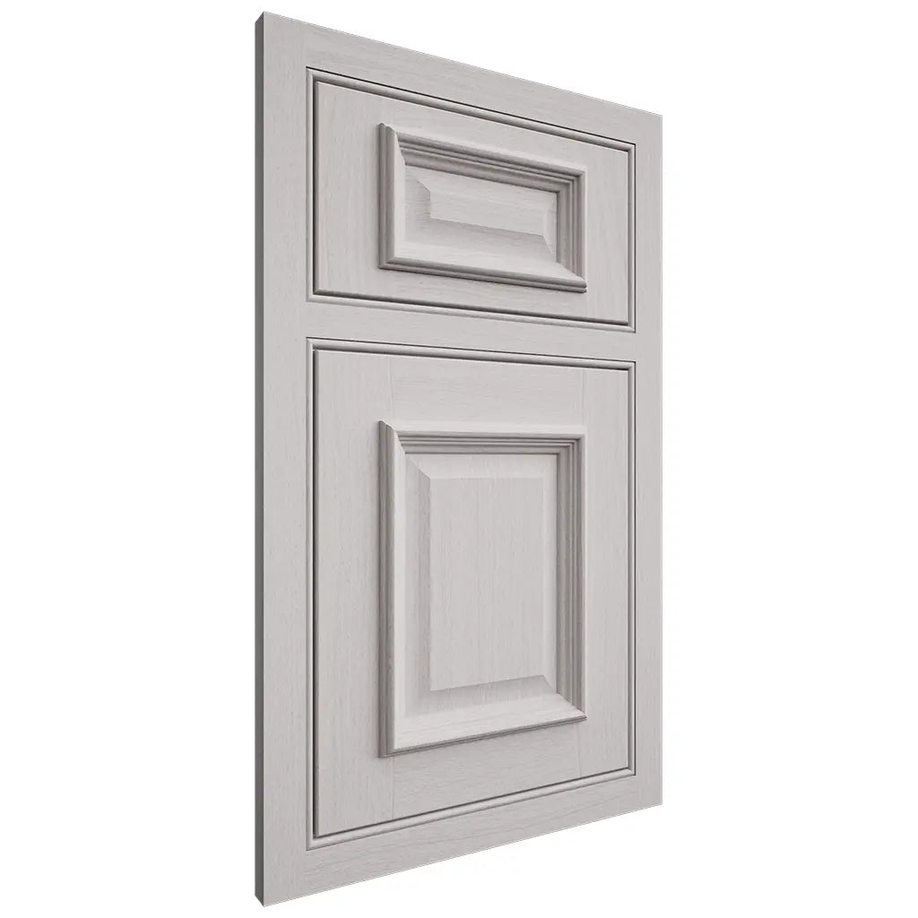 Shiloh Cabinetry Beaded Inset Montgomery White Oak Plain Cut Cotton Door